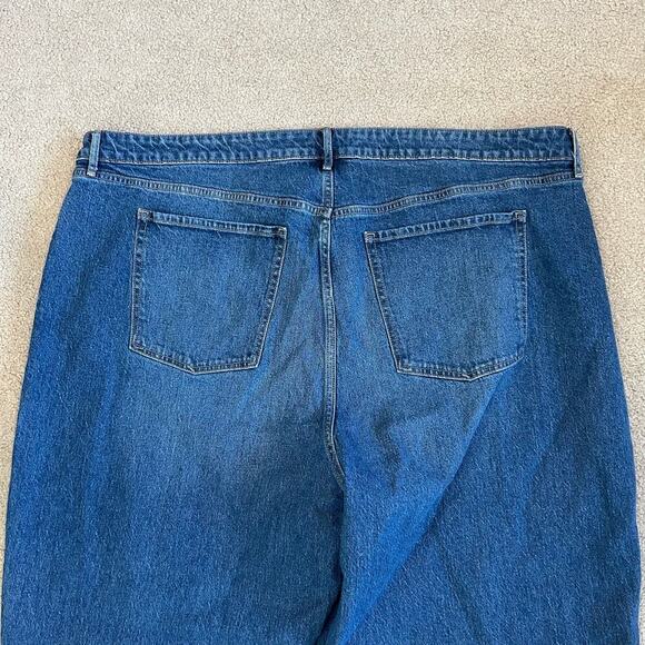 Old Navy Extra High Rise Sky Hi Wide Leg Trouser Jeans Retro Relaxed Size 26 - Picture 5 of 6
